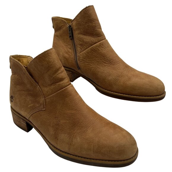 Timberland Womens 11 Beckwith Chelsea Boot Gripstick Sole Ortholite Stacked Heel - Picture 2 of 16